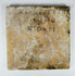 cobalt blue Delft tile showing mounted warrior scene