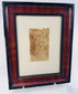 European artist's preparatory sketch on vellum mounted in a decorative wooden frame