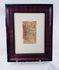 European Old Master style figure sketch executed in sepia ink on animal parchment