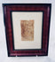 Antique sepia ink drawing showing multiple anatomical and compositional figure studies
