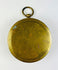 Vintage French brass compass with fleur-de-lis dial and folding sights