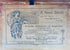 Original A. Menge of Erfurt German trade label for the antique Sistine Madonna frame, advertising gold mouldings, picture frames, mirrors and gilding services.