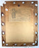 Reverse of antique Sistine Madonna reproduction showing original backing, hanging hardware and A. Menge of Erfurt trade label