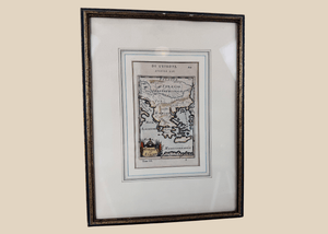 Antique Hand-Colored Map of Ottoman Europe | Turquie en Europe | Paris 1686