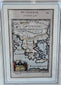Historic 1686 copperplate engraved map illustrating the European territories of the Ottoman Empire.