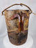 Antique pastoral wooden container from the Himalayan region with rich aged patina