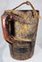 Traditional mountain community wooden storage container with authentic wear and character