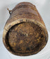 Himalayan ethnographic artifact with geometric ornamentation, aged patina, and utilitarian form