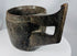Rustic ceremonial wooden vessel from Tibet or Nepal with strong sculptural presence
