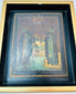Late 19th century Russian Orthodox devotional panel with gilt highlights