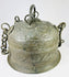 Antique Indian copper Paan Daan (betel box) displayed as an example of Mughal-era domestic metalwork from the late 18th–early 19th century.