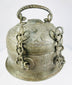 Rear view of a late 18th–early 19th century Indian copper Paan Daan with hand-forged handle and naturally aged surface.