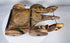 Antique ethnographic wooden cart featuring hand-forged iron rod and fittings