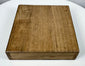 Closed fitted wooden storage box accompanying the antique Japanese Edo–Meiji tsuba