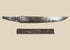Antique Japanese kogatana steel blade with decorated kozuka handle, circa 1800–1900