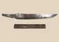 Antique Japanese kogatana steel blade with decorated kozuka handle, circa 1800–1900