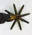 Western collectible antique cowboy spurs with bold forged iron construction