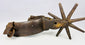 Mexican horsemanship Charro spurs featuring large eight-point star rowels