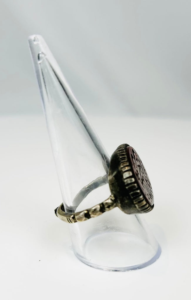Antique Middle Eastern Carnelian Seal Ring | 19th Century Intaglio
