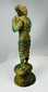 Antique bronze figure in Greco Roman style with pedestal mount