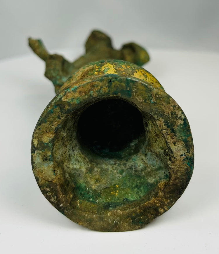 Neoclassical bronze decorative figure inspired by ancient sculpture