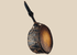 Antique Nepalese Dhyāngro shaman's drum with carved wooden handle, hide drumheads, and original ritual striker.