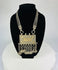 Antique Omani silver necklace featuring central rectangular Koran holder