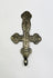 Russian Orthodox silver cross pendant, 18th century, classic cruciform with upper crossbar and Cyrillic inscriptions