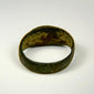 Ancient silver seal ring from the Sassanian Empire with engraved red-orange carnelian gemstone