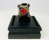 Hand-chased silver ring from the Middle East, antique tribal jewelry with patina