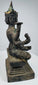 Back view of the Rattanakosin bronze Phra Phrom sculpture and stepped base
