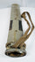 Original Tibetan leather-covered wooden scabbard with embossed silvered mounts
