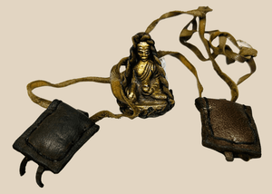 Antique Tibetan | Buddhist Gau Shrine Pendant with Leather Traveling Case | Circa Late 19th – Early 20th Century