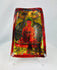 Antique Tibetan Buddhist portable amulet hand-carved from bone and painted with devotional imagery