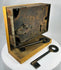 Georgian Victorian rim lock with internal workings and skeleton key