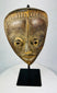 Early 20th century Baule mask from Côte d’Ivoire, hand-carved hardwood with serene facial features