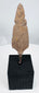 Archaeological European iron javelin point with elongated tip and surviving tang