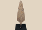 Ancient Roman to medieval hand-forged iron spearhead with broad leaf-shaped blade