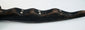 Detailed Bamana-Bozo attributed crocodile carving with crosshatched geometric motifs
