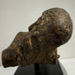 Antique Baroque crucifix corpus carved from wood with traces of earlier surface finish