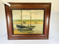Early 20th century oil painting Bateaux – Boat signed by Jules Ribeaucourt