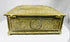 Belgian metalwork cigar box with mythological scenes and plaque dated 1932