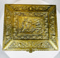 Early 20th century Belgian decorative box with ornate figural detailing