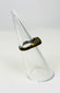 Byzantine-era brass ring photographed on white backdrop