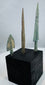 Bronze Age Western Asian weapon points with green and blue-green archaeological patina