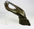Northern Thailand bronze Buddhist hand sculpture, 18th–19th century, chakra mark on palm.