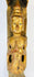 Antique Burmese temple finial carved in hardwood with gilded Buddha figure, Myanmar, late 19th–early 20th century