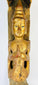 Antique Burmese temple finial carved in hardwood with gilded Buddha figure, Myanmar, late 19th–early 20th century