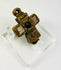 Middle Byzantine pectoral cross made of carved animal bone with incised cross design