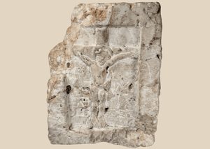 Carved Ecclesiastical Stone Fragment Depicting the Crucifixion | Circa 14th–18th Century